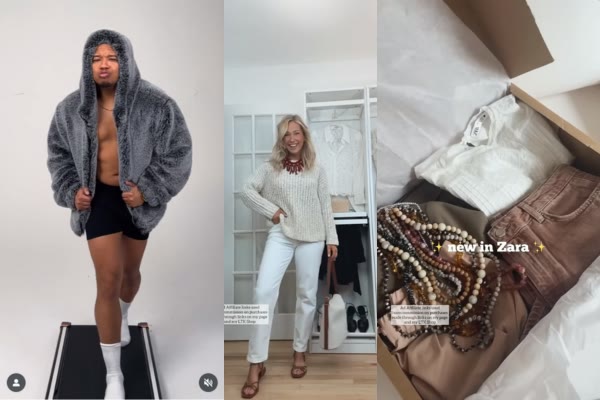 Zara influencer marketing campaign screenshots